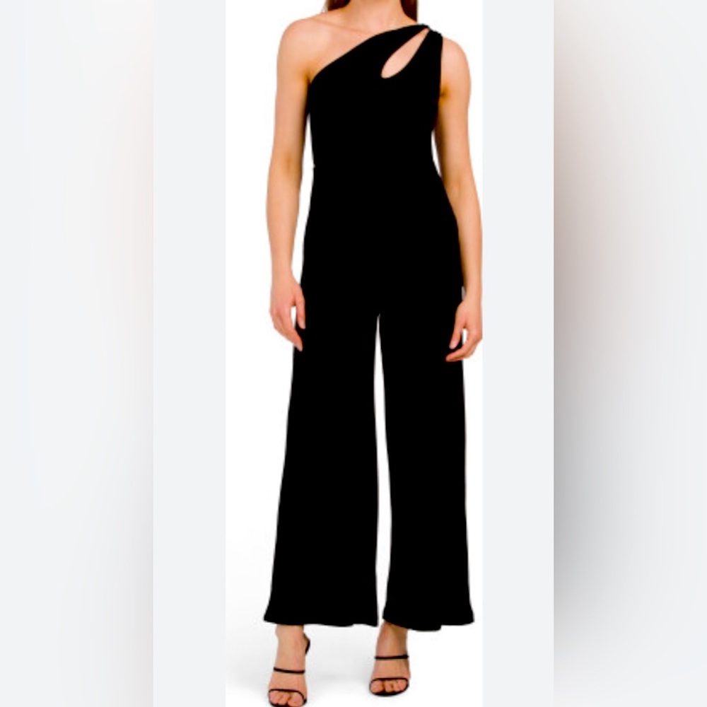 Black one shoulder cutout jumpsuit TJMAXX